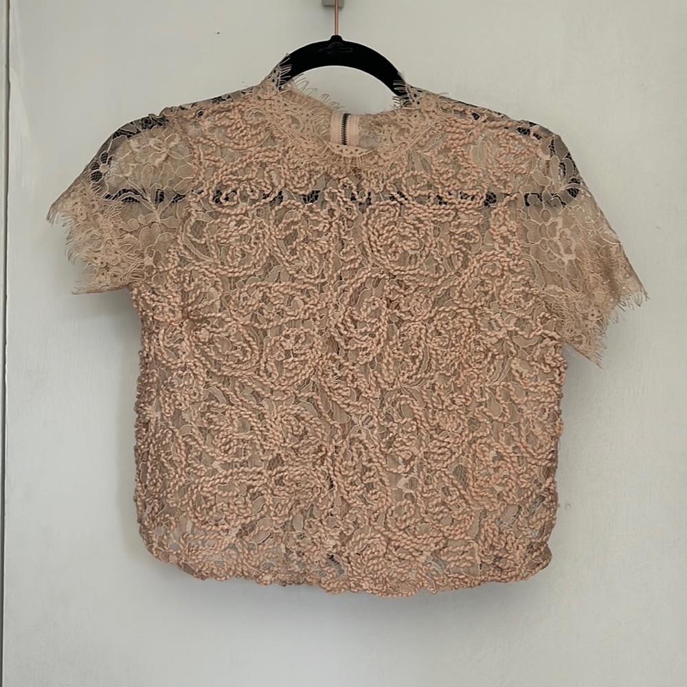 New pink Zara Lace Shirt